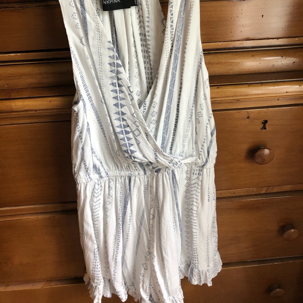 Patterned romper